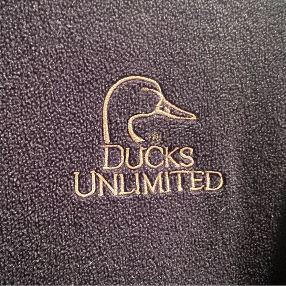 Ducks Unlimited Black Fleece Full Zip Jacket L - Picture 3 of 7